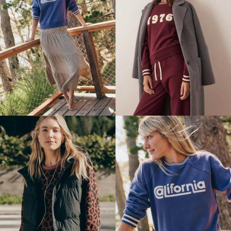 美国轻奢marine layer anytime品质螺纹圆领&袖口 加绒休闲卫衣