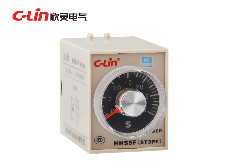 欣灵牌时间继电器HHS5F/ST3PF 5S/10S/30S/60S/180S DC24V/AC220V
