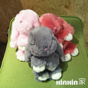 獭兔小兔子装死兔公仔小挂件抓机娃娃包包饰品钥匙扣挂件萌萌兔