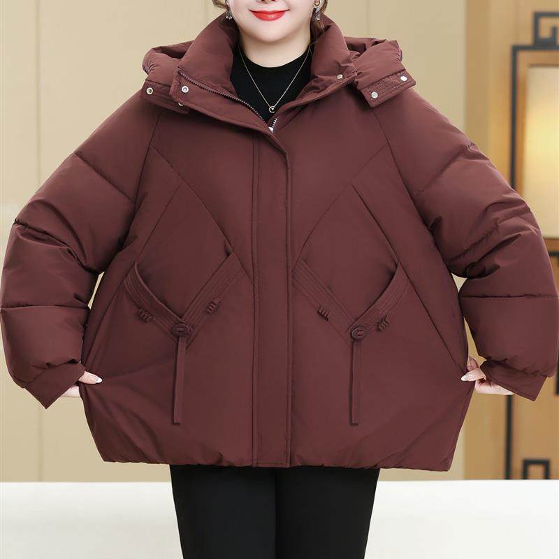 大码女装200斤妈妈冬装短款羽绒棉服保暖中老年人棉衣外套厚棉袄,女装/女士精品,中老年女装,淘宝优惠券,粉丝福利购,淘宝优惠卷