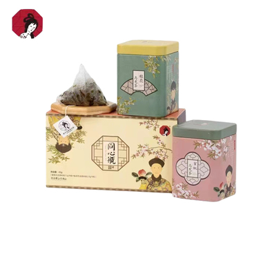 茶颜悦色茶包铁罐蜜桃桂花乌龙茉莉油切茶葡萄味袋泡茶点秋香