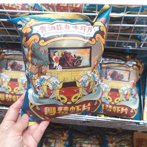 茶颜悦色黄油蒜香味虾片追剧解馋