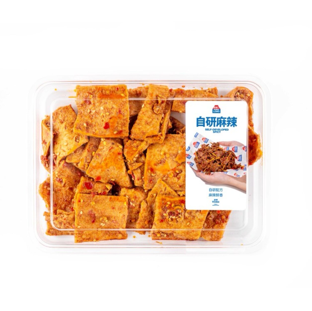 金粒门孜然辣卤香干自研麻辣湖南休闲零食豆腐干热销透明包装盒装