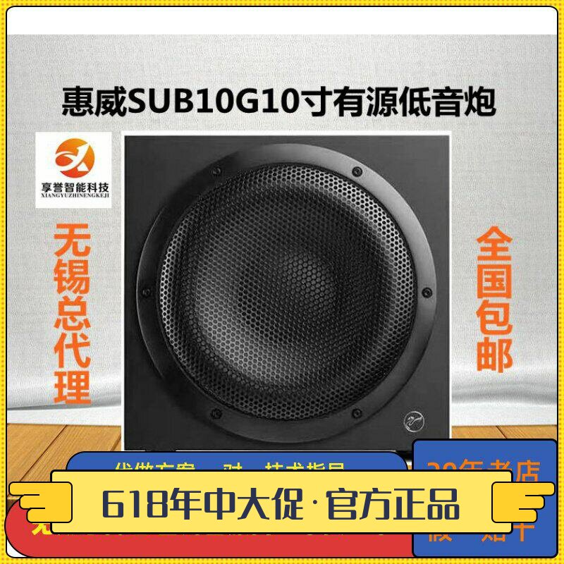 Hivi/惠威 Sub10G 家庭影院低音炮 家用有源超低音10英寸木质音箱