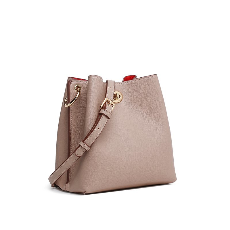 荔枝纹水桶包女斜挎包高级感女包