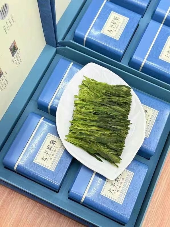 太平猴魁绿茶黄山特产手工捏尖