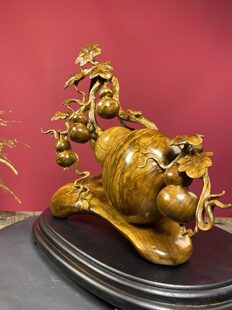 手工制作葫芦摆件福禄满堂工艺品家居客厅玄关饰品乔迁礼品