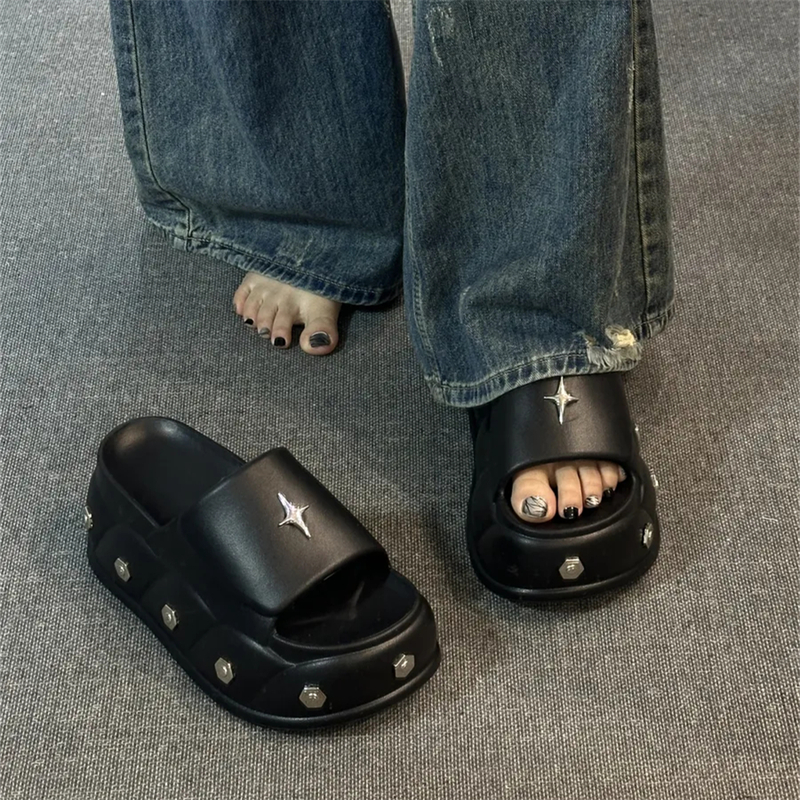 拖鞋女夏外穿厚底2025新款