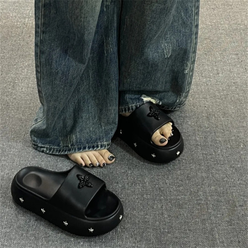 拖鞋女夏外穿厚底y2k朋克风