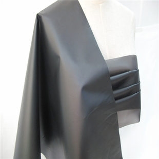 黑色eva薄膜面料透视装服装设计师 风雨衣防水布料pvc tpu 0.2mm