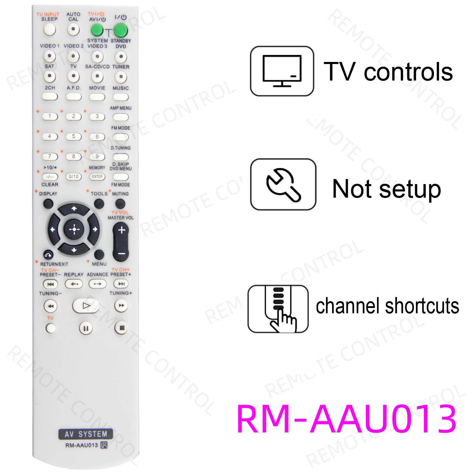 适用于索尼家庭影院音响遥控器 RM-AAU013 022 AAU029 AAU024 027
