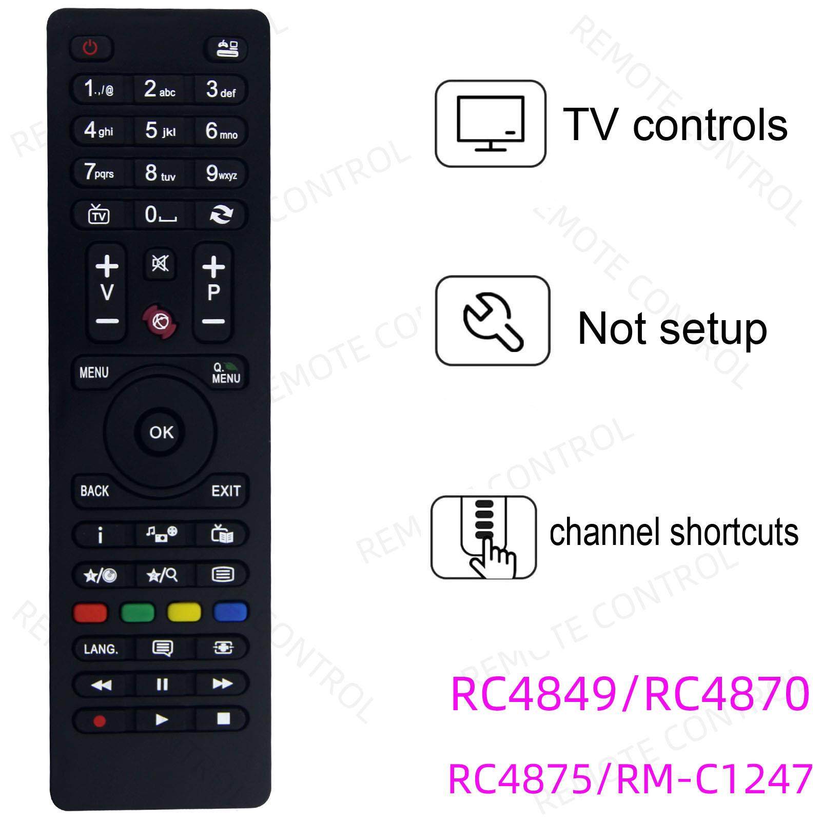 适用于JVC 电视机遥控器 RC4849 RC4870 RC4875 RC4860 RM-C1247