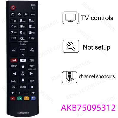适用于LG电视机遥控器 AKB75095312 AKB75095330 5363 5383
