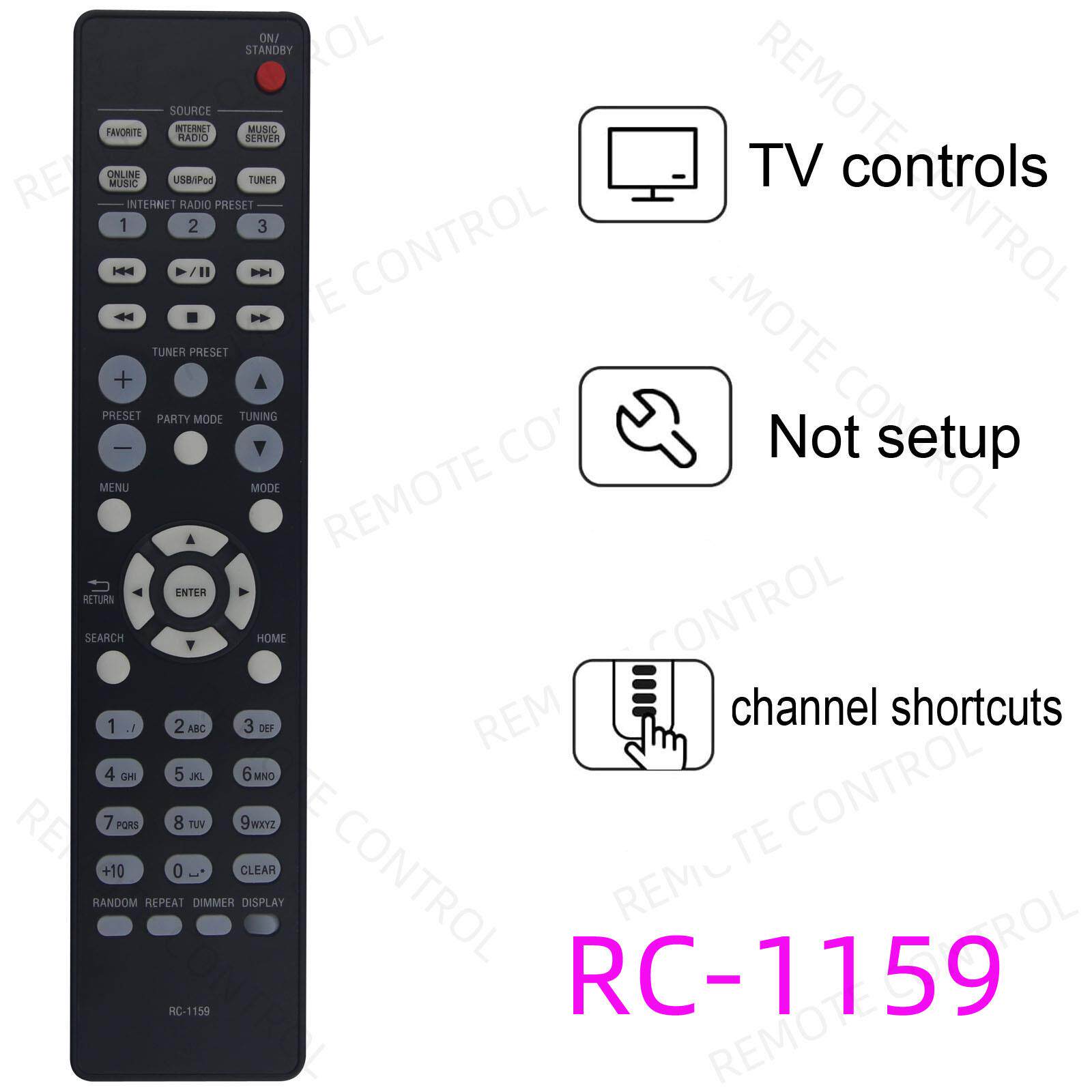 适用于天龙AV功放机遥控器 RC-1159 1162 1163 1167 1173 1183