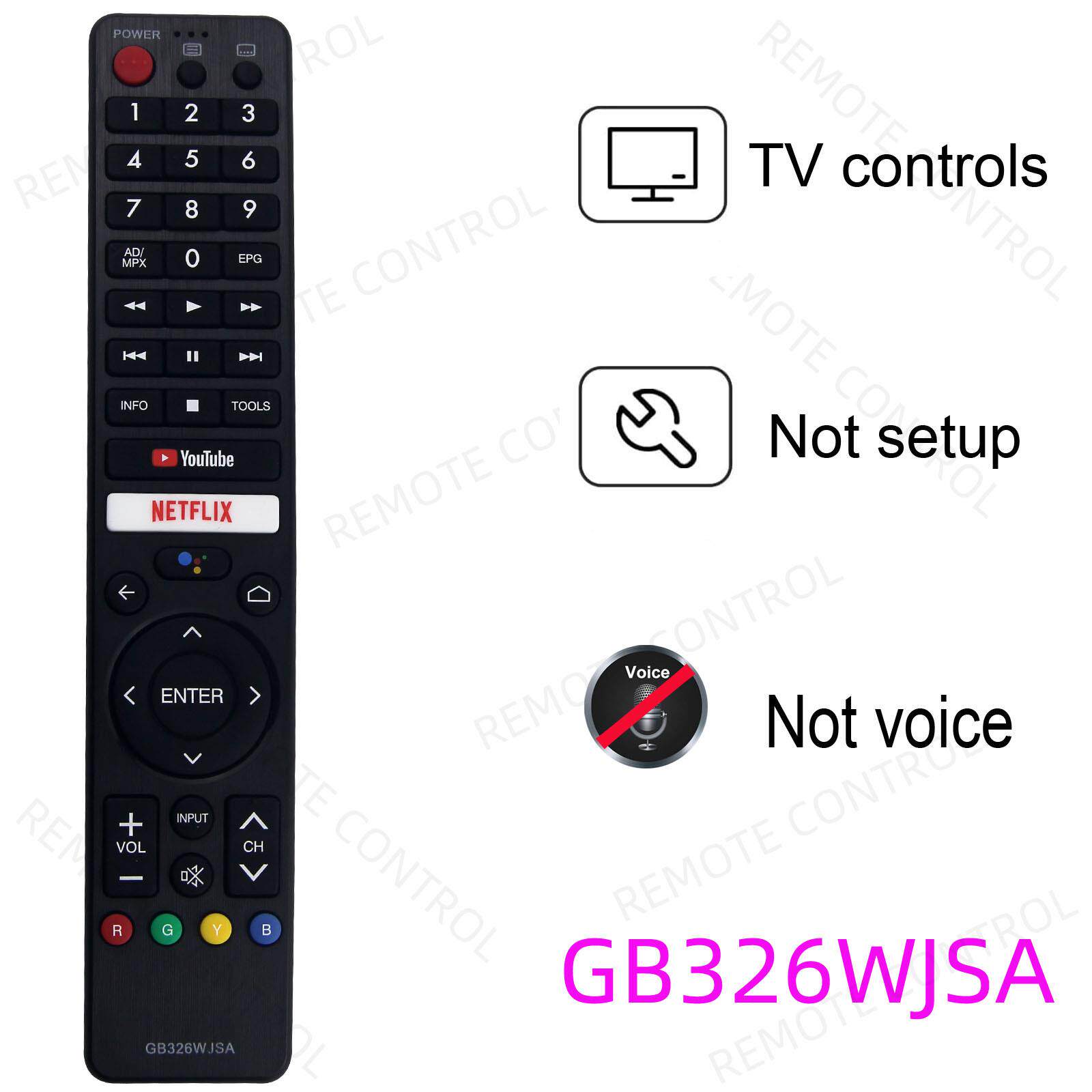 适用于夏普电视机遥控器 GB345WJSA GB346WJSA GB326WJSA WJNA
