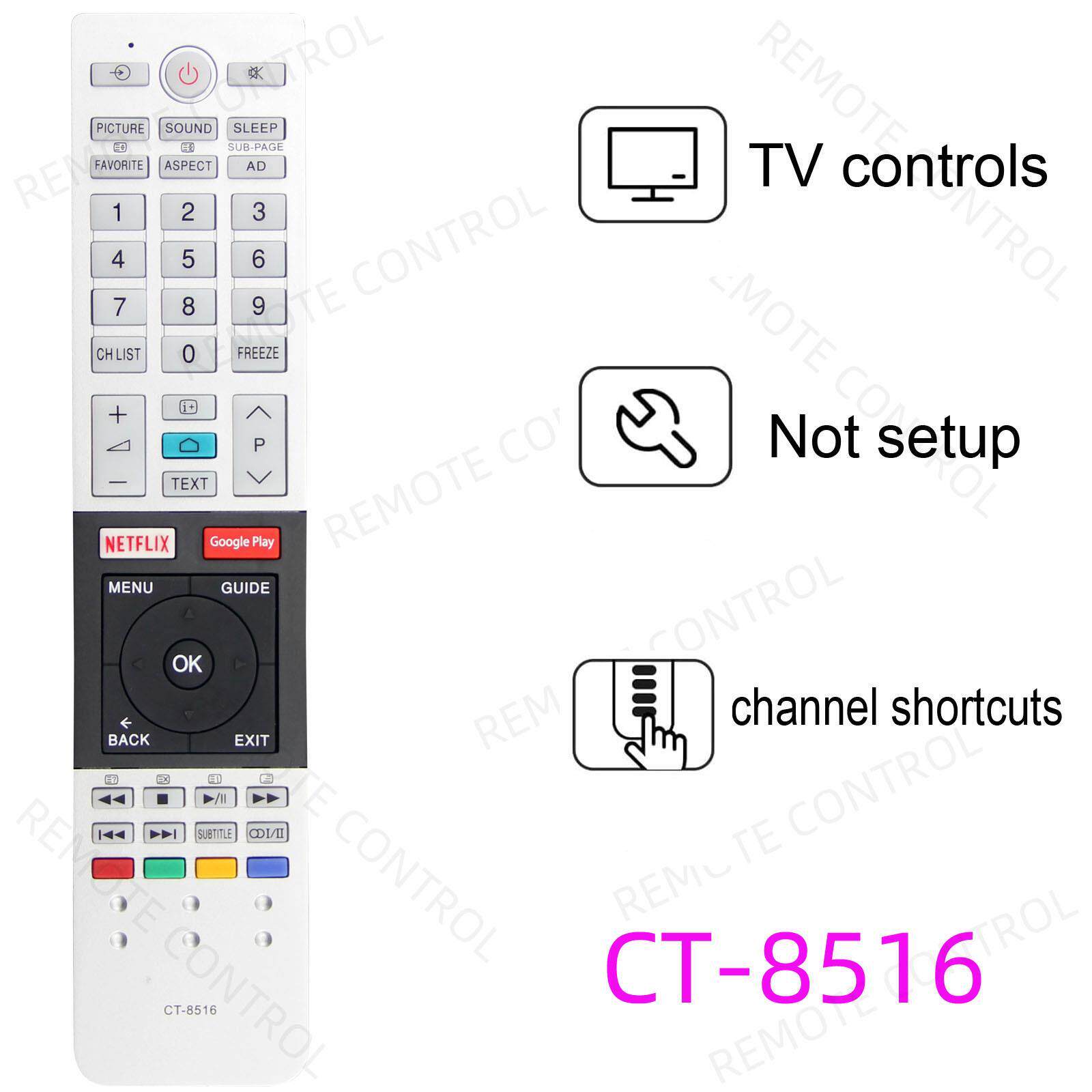 适用于东芝电视机遥控器 CT-8536 8522 8521 8516 8538