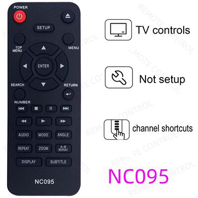 适用于MAGNAVOX 三洋蓝光DVD遥控器 NC095 NC456 NC450 451 454 3