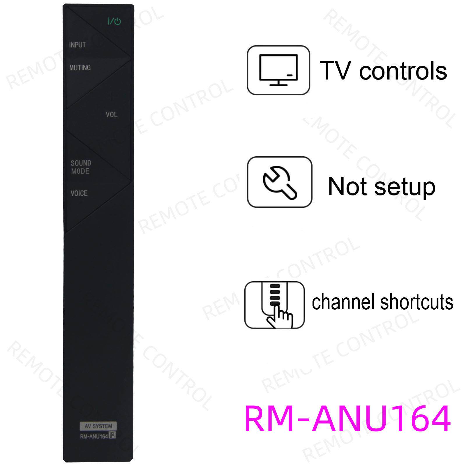 适用于索尼音响播放器遥控器 RM-ANU164    HT-ST7  WST7