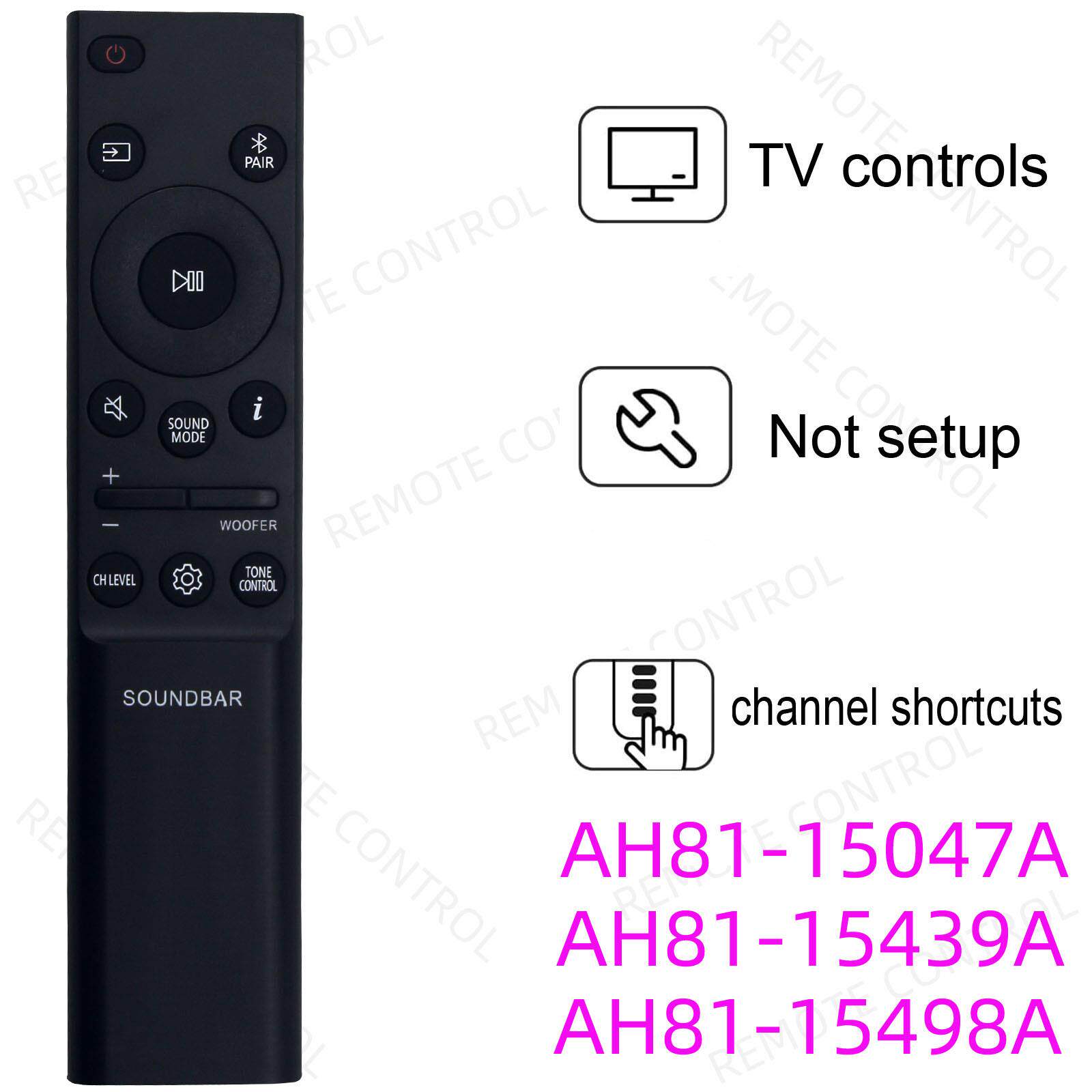 适用于三星回音壁音响遥控器 AH81-15047A 15439A 15498A 15944A