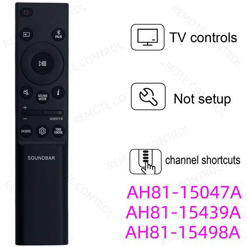 适用于三星回音壁音响遥控器 AH81-15047A 15439A 15498A 15944A