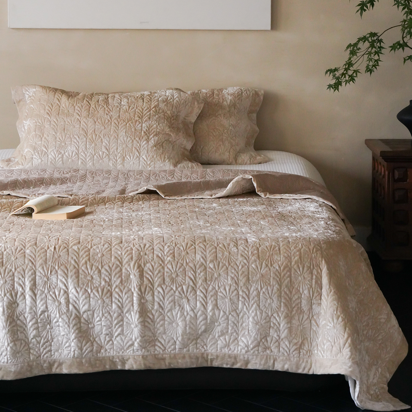 高级感轻奢床盖三件套