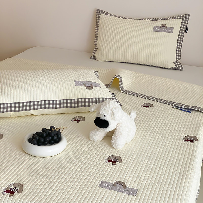 2025新款四季通用可爱卡通全棉床盖三件套夹棉绗缝儿童榻榻米床单,床上用品,床盖,淘宝优惠券,粉丝福利购,淘宝优惠卷