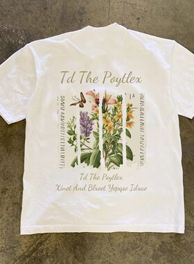 ZELIA 短袖T恤男国潮印花圆领重磅230Gins美式潮流夏季新款休闲半