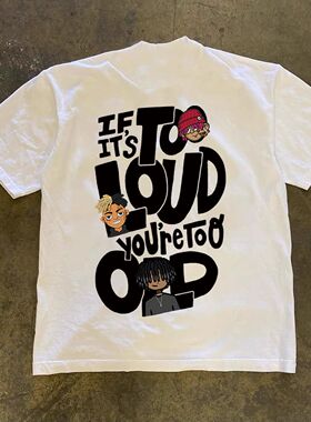 ZELIA 短袖T恤男国潮印花圆领重磅230Gins美式潮流夏季新款休闲半