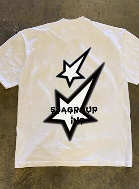 ZELIA 短袖T恤男国潮印花圆领重磅230Gins美式潮流夏季新款休闲半