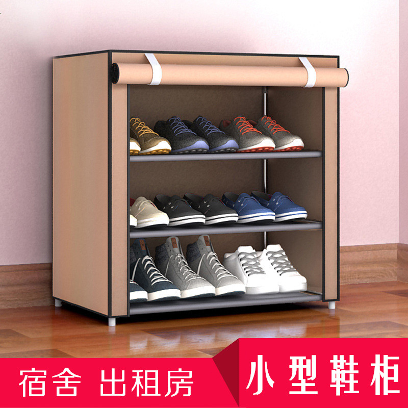 小型鞋柜宿舍室内好看经济型家用门口出租房用多层简易防尘鞋架子