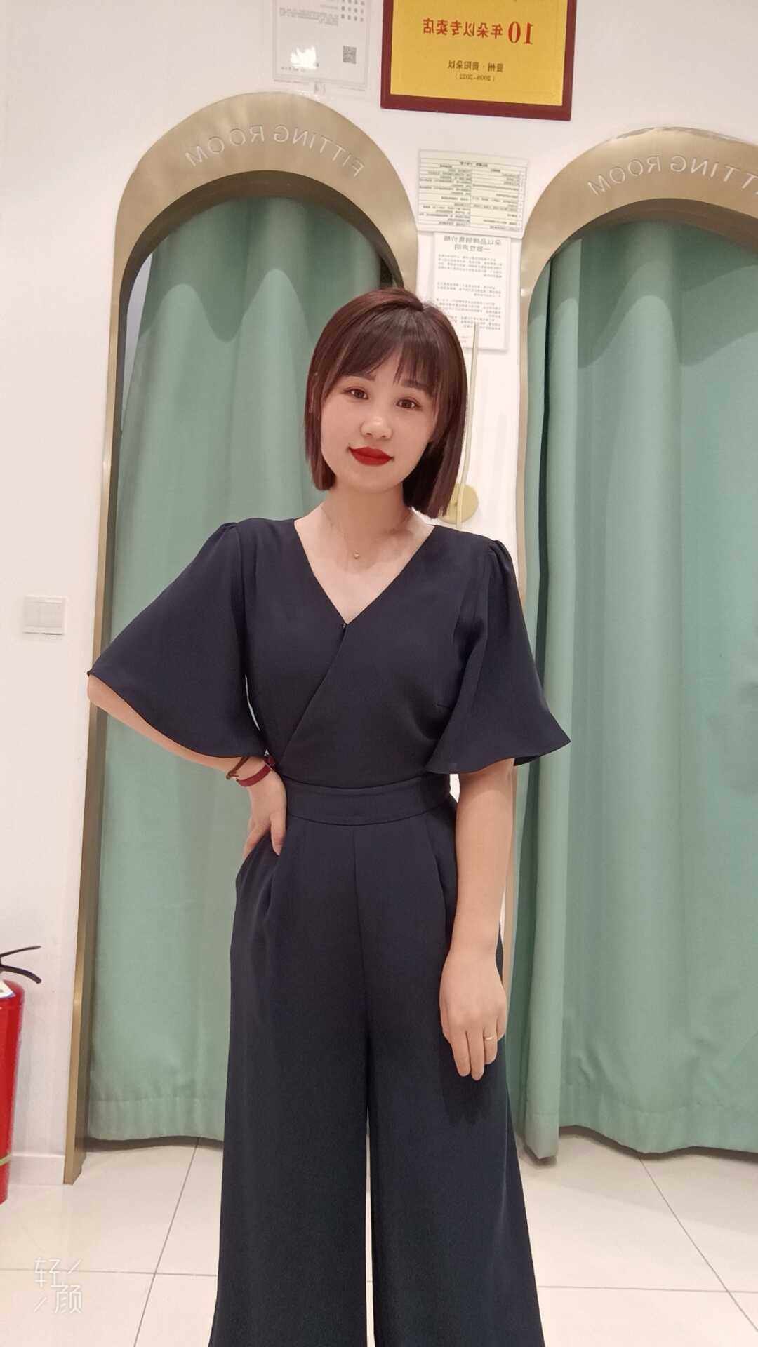 2025朵以Dduoyi小V领轻熟雪纺垂感连体裤女夏季，34DX811137包邮,女装/女士精品,连体衣/裤,淘宝优惠券,粉丝福利购,淘宝优惠卷