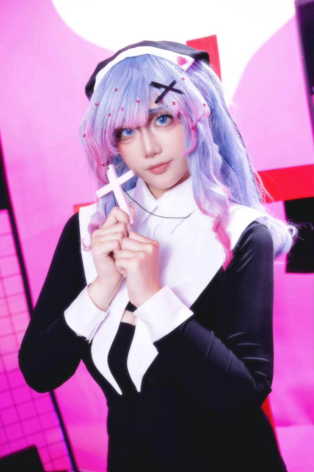 漫萌 初音未来兔子洞兔女郎cos服修女cosplay服装女装动漫二次元