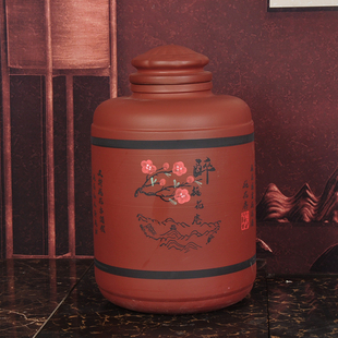 景观土陶酒坛子10斤50/100斤家用密封窖藏大酒缸加厚酒罐泡酒瓶壶