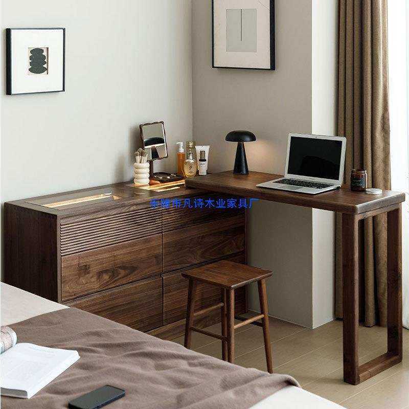 北美实木梳妆台斗柜一体化妆桌收纳床尾柜黑胡桃木卧室可移动书桌,鲜花速递/花卉仿真/绿植园艺,其它园艺用品,淘宝优惠券,粉丝福利购,淘宝优惠卷