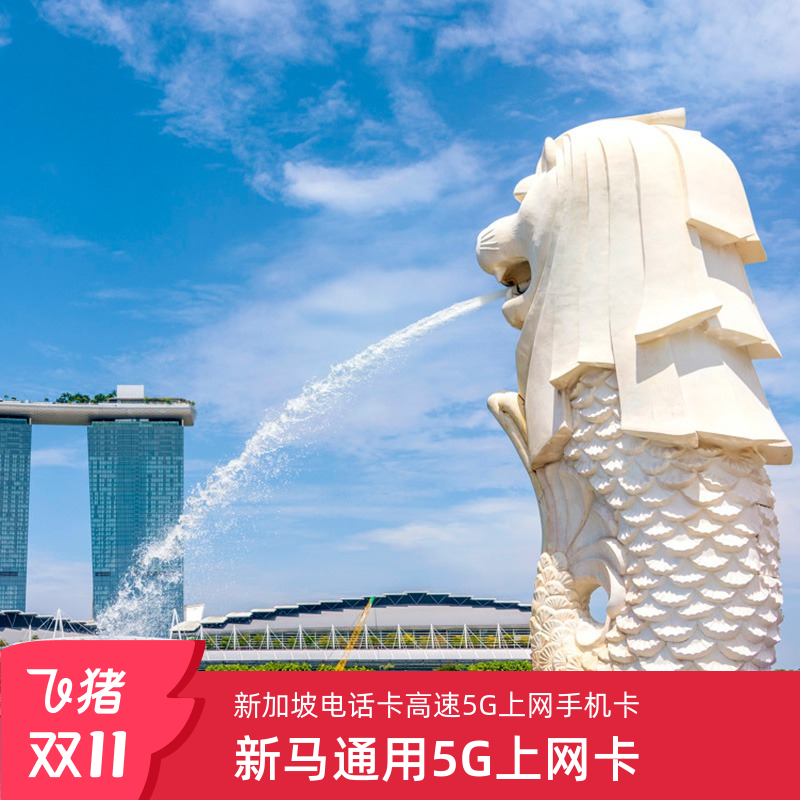 【机场自取】新加坡电话卡5G手机流量上网卡可选100GB旅游sim卡