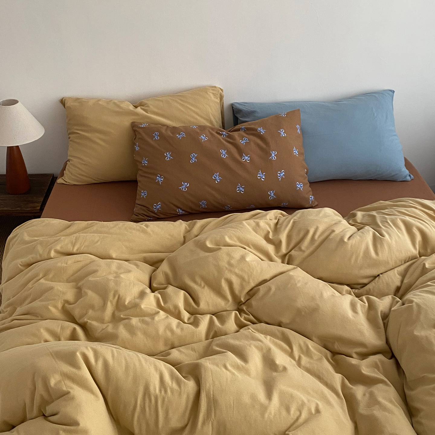 素尺A类混搭ins针织棉四件套