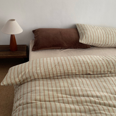 保暖牛奶绒床单四件套珊瑚绒冬季