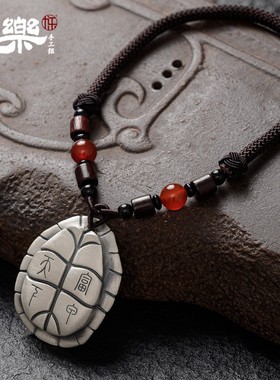 九乐999纯银茶宠摆件禅意茶宠富甲天下乌龟壳把玩盘足银送礼挂件