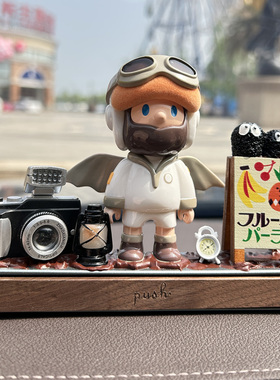 泡泡玛特正品BOB临时停车挪车号码牌车载摆件中控台模型男友礼物