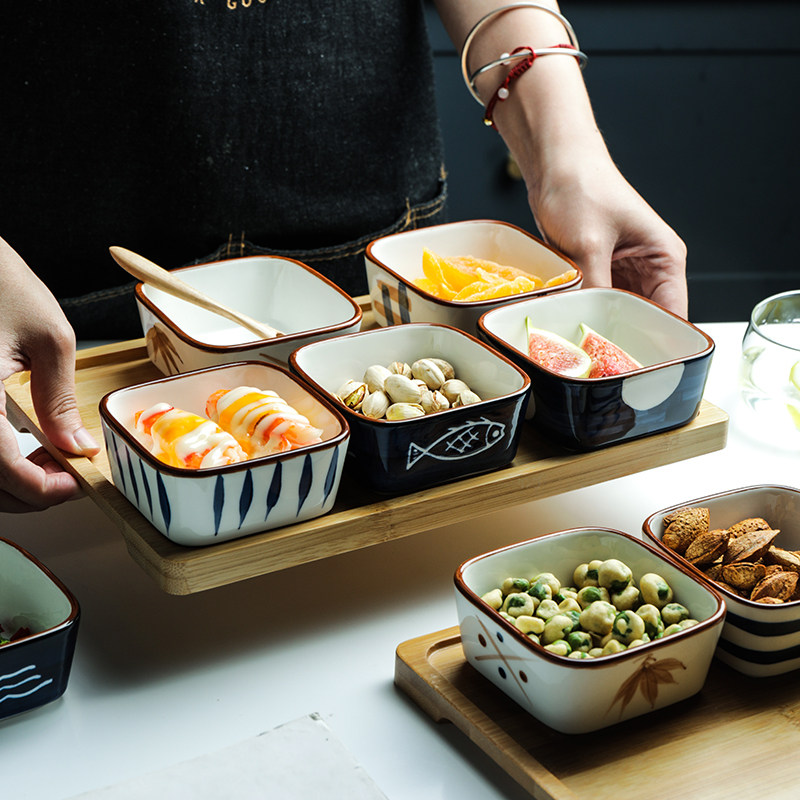 舍里日式分格干果盘零食盘