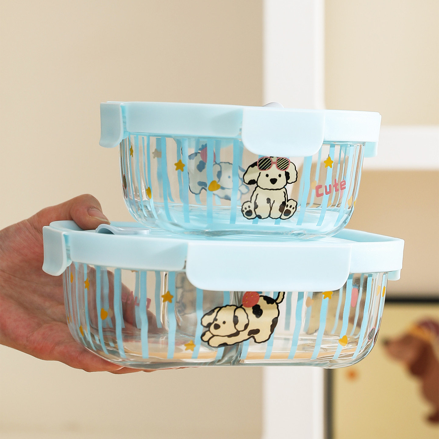 舍里耐冷耐热学生带饭专用玻璃碗