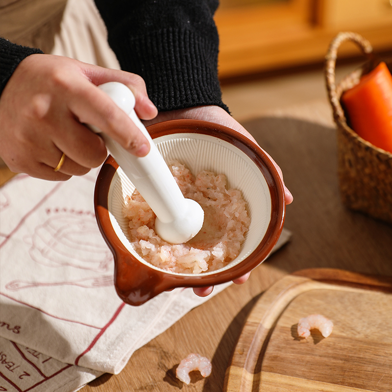 舍里宝宝辅食陶瓷研磨碗