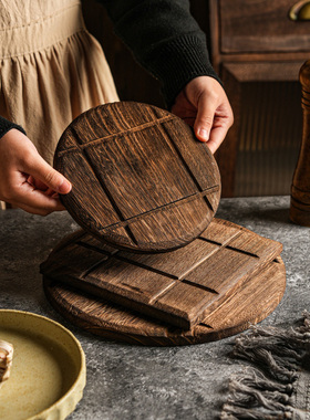 舍里木质隔热垫砂锅隔热专用垫加厚餐垫大号砂锅垫防烫桌垫子碗垫