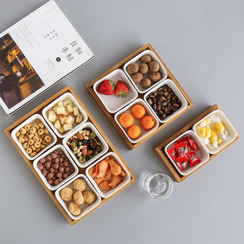 舍里日式客厅果盘茶点零食干