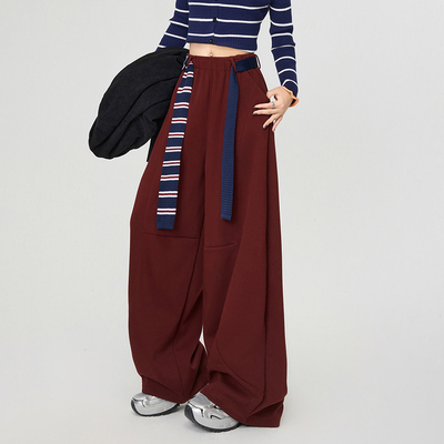 新款宽松慵懒松弛感显瘦阔腿裤子