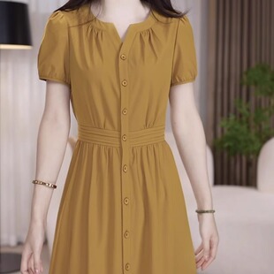 连衣裙2026新款女夏季十三行今年流行爆款气质减龄高级感a字裙子