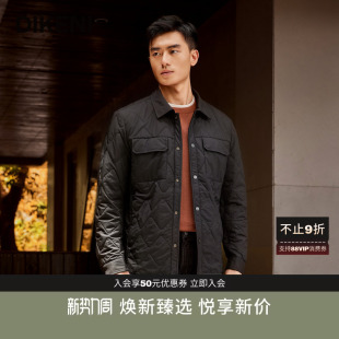 品质羊毛填充 款 迪柯尼秋冬新品 轻薄绗缝工装 夹克棉服 男士