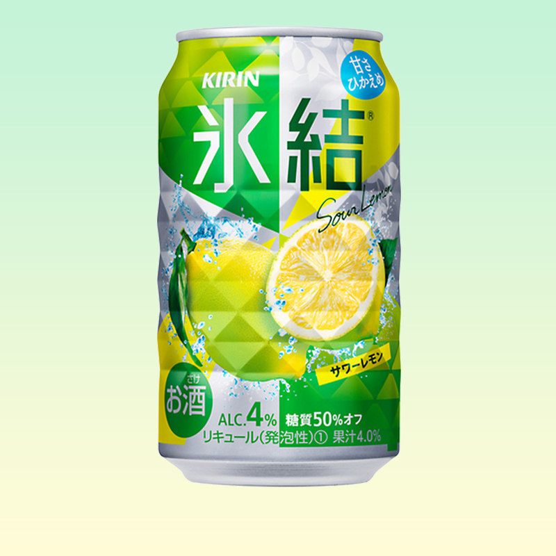 现货日本进口麒麟kirin冰结青柠鸡尾酒低糖柠檬气泡果酒350ml饮料