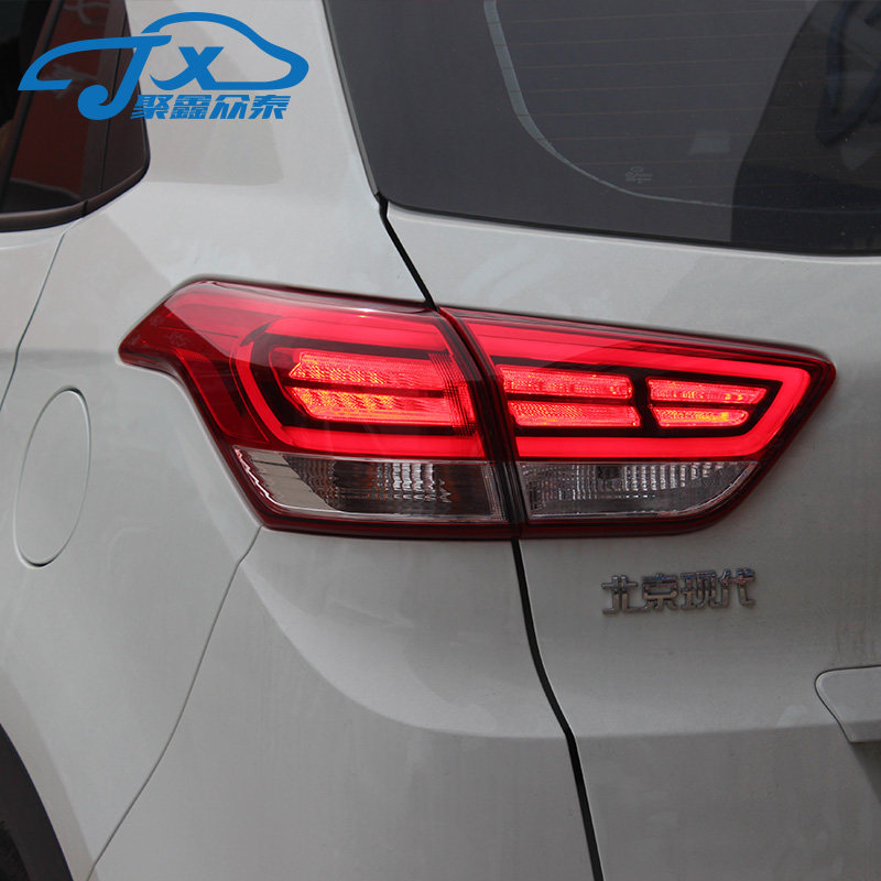 适用于现代17款IX25改装原厂顶配LED尾灯18款IX25改款后尾灯总成_虎窝淘