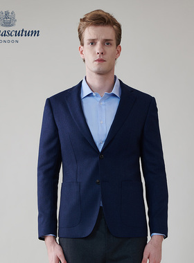 Aquascutum/雅格狮丹秋冬新品时尚男休闲商务西装外套Q5054EM021